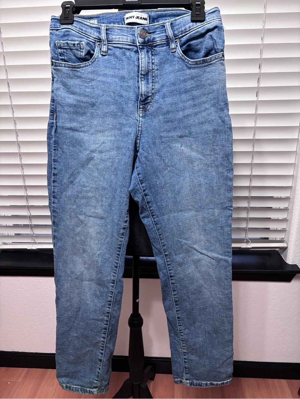 Dkny Straight-Leg Light Blue Jeans